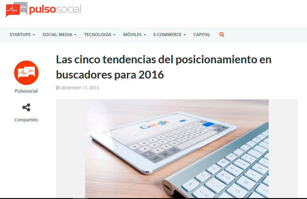 Las cinco tendencias del posicionamiento en buscadores para el 2016