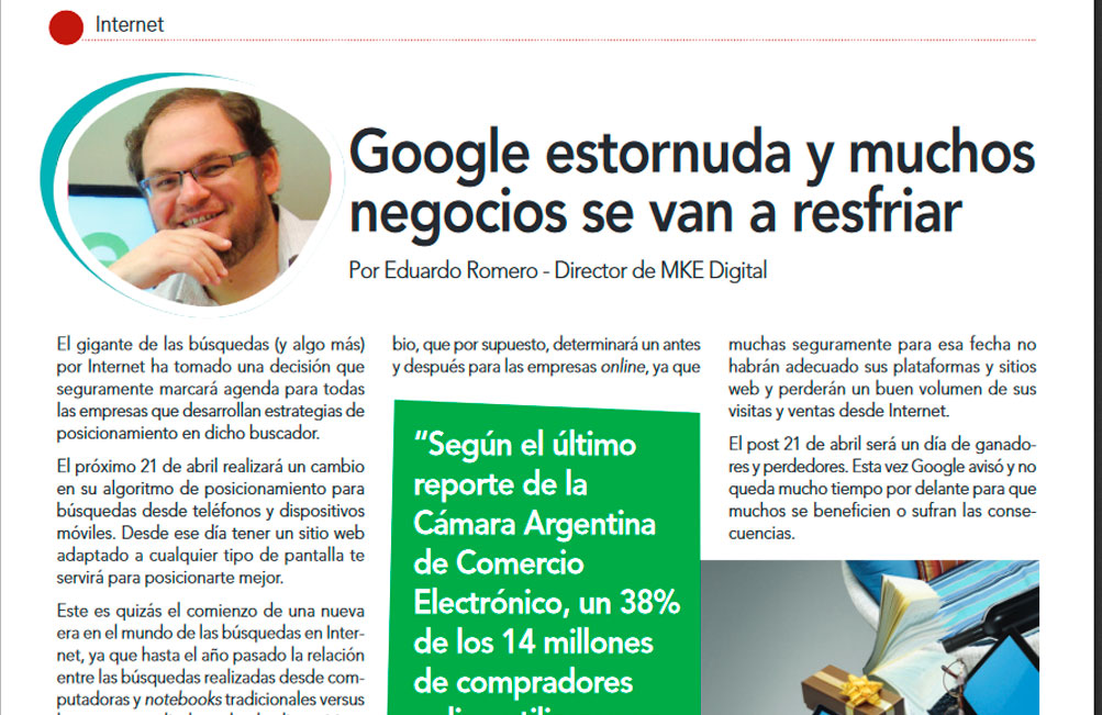 Google estornuda y muchos negocios se van a resfriar